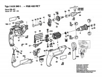 Bosch 0 603 246 603 Psb 400 Ret Percussion Drill 230 V / Eu Spare Parts